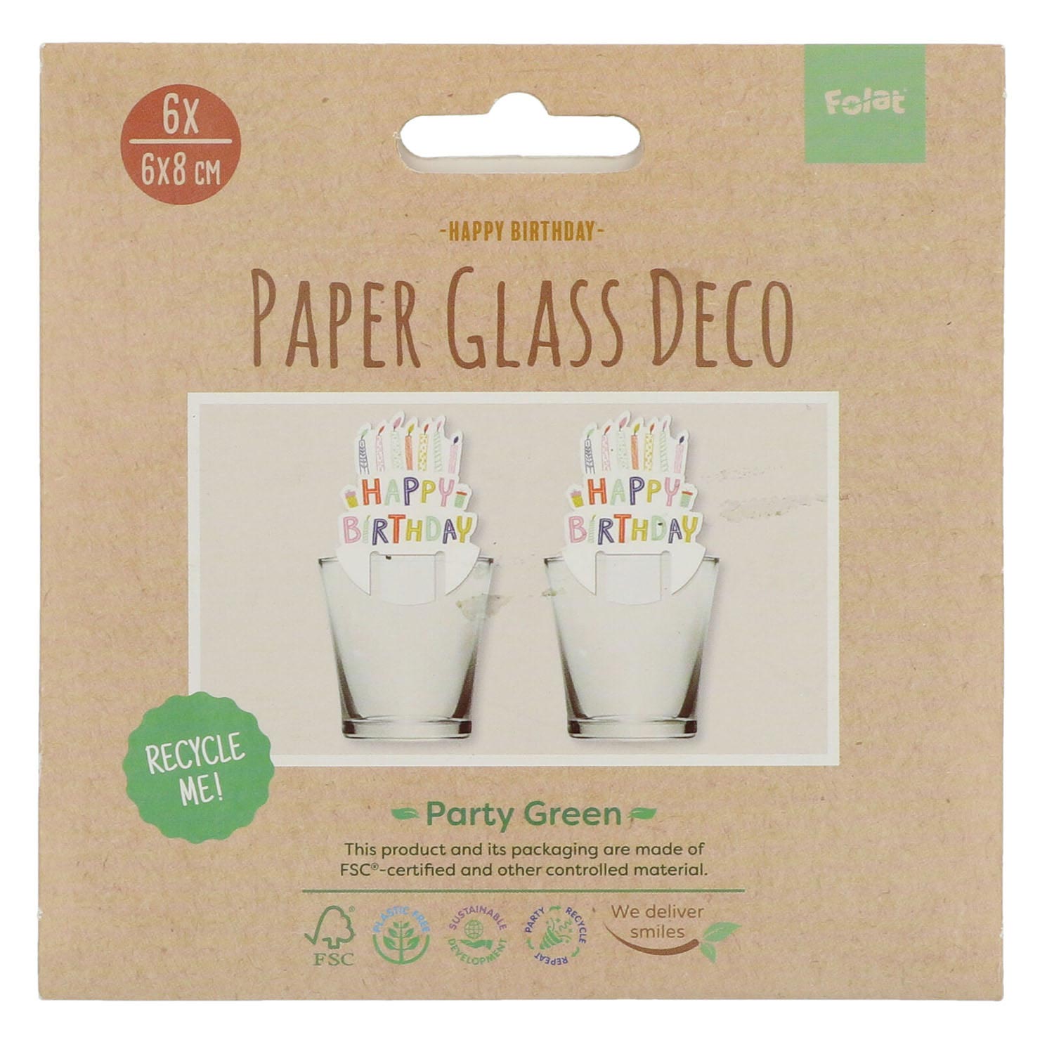 Folat bv papieren bekertjes eco party 10st.