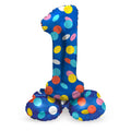 Folat bv staande folieballon colorful dots cijfer 1 - 72cm