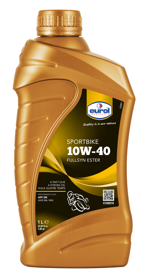 Eurol volsynthetische motorolie sportbike 10w-40 voor 4-takt motorfietsen