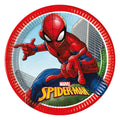 Globos papieren bordjes fsc spider-man crime fighter, 8st.