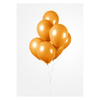 Globos ballonnen oranje 30cm, 10st.