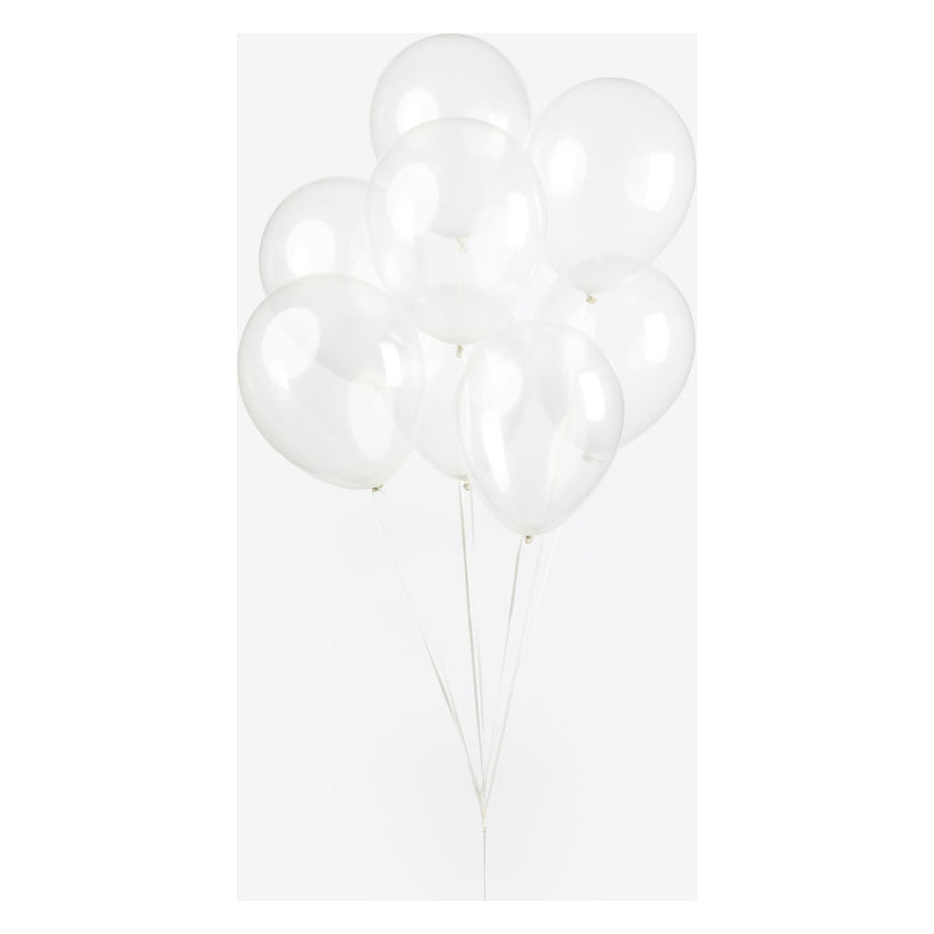 Globos ballonnen doorzichtig 30cm, 10st.