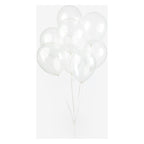 Globos ballonnen doorzichtig 30cm, 10st.