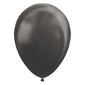 Globos ballonnen metallic zwart 30cm, 10st.