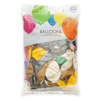Globos ballonnen metallic pearl mix kleuren 30cm, 100st.