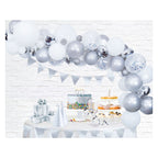 Globos ballonnen boog set zilver