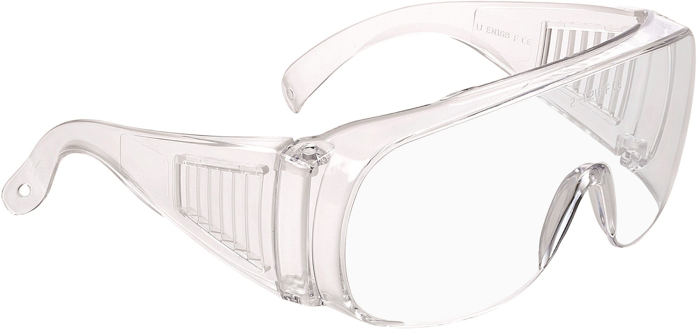 Icetoolz veiligheidsbril transparant met anti-statische coating op de glazen