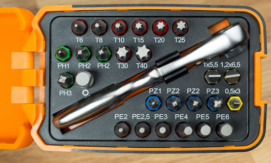 Beta Ratelsleutel Tools 860 C27 met schroefbitset 27 delig in box