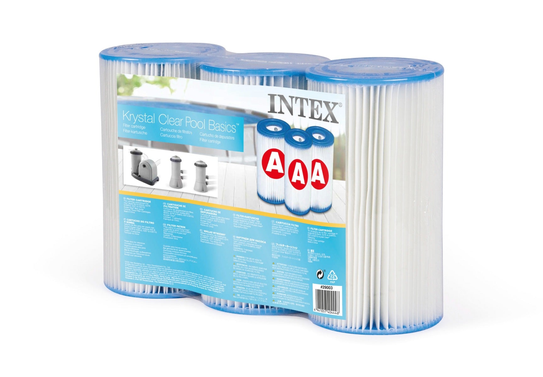 Intex a-filterpatroon 3-pak