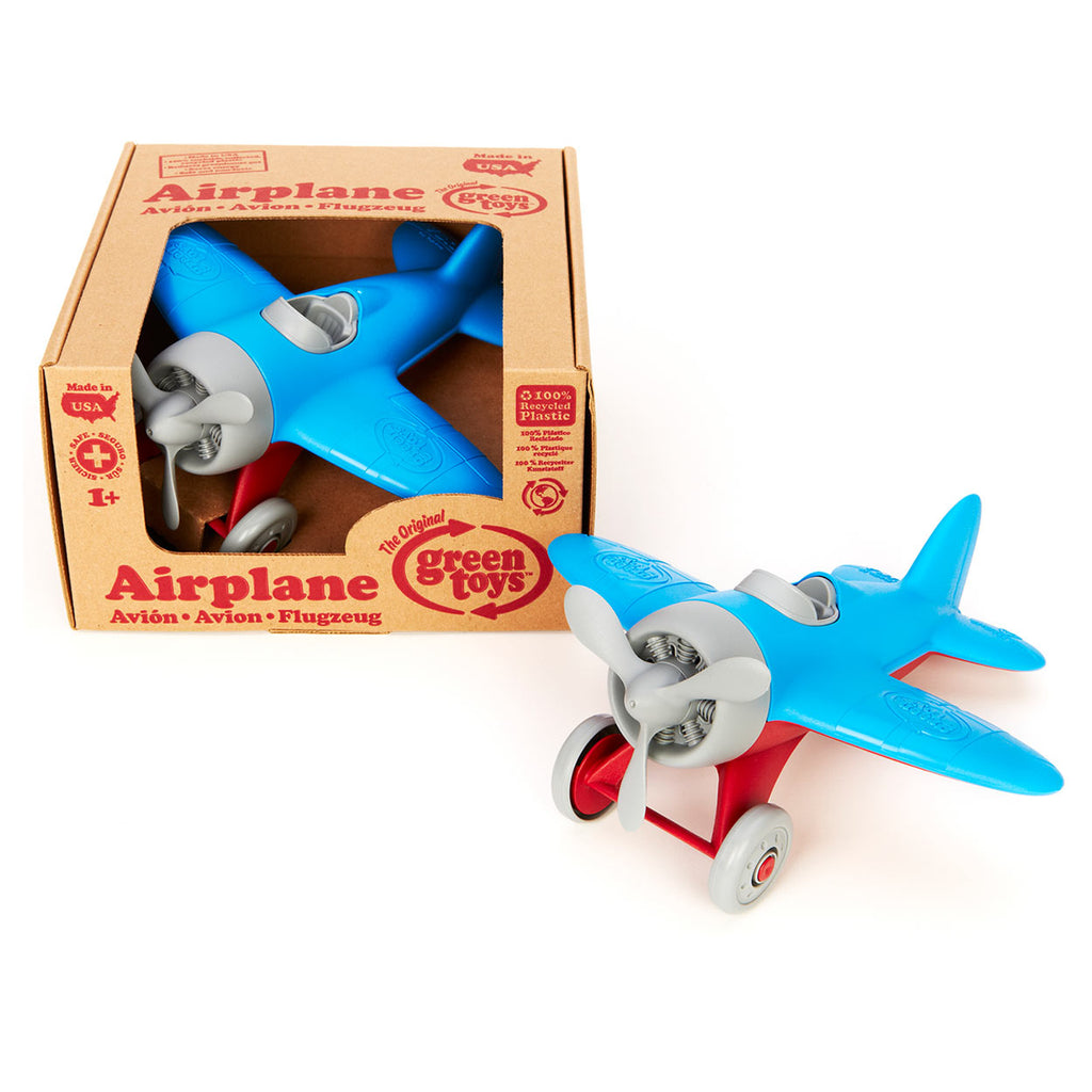 Green toys vliegtuig - blauw - gerecycled plastic