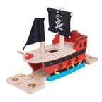 Bigjigs houten rails - piratenschip