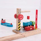 Bigjigs houten rails - container scheepswerf