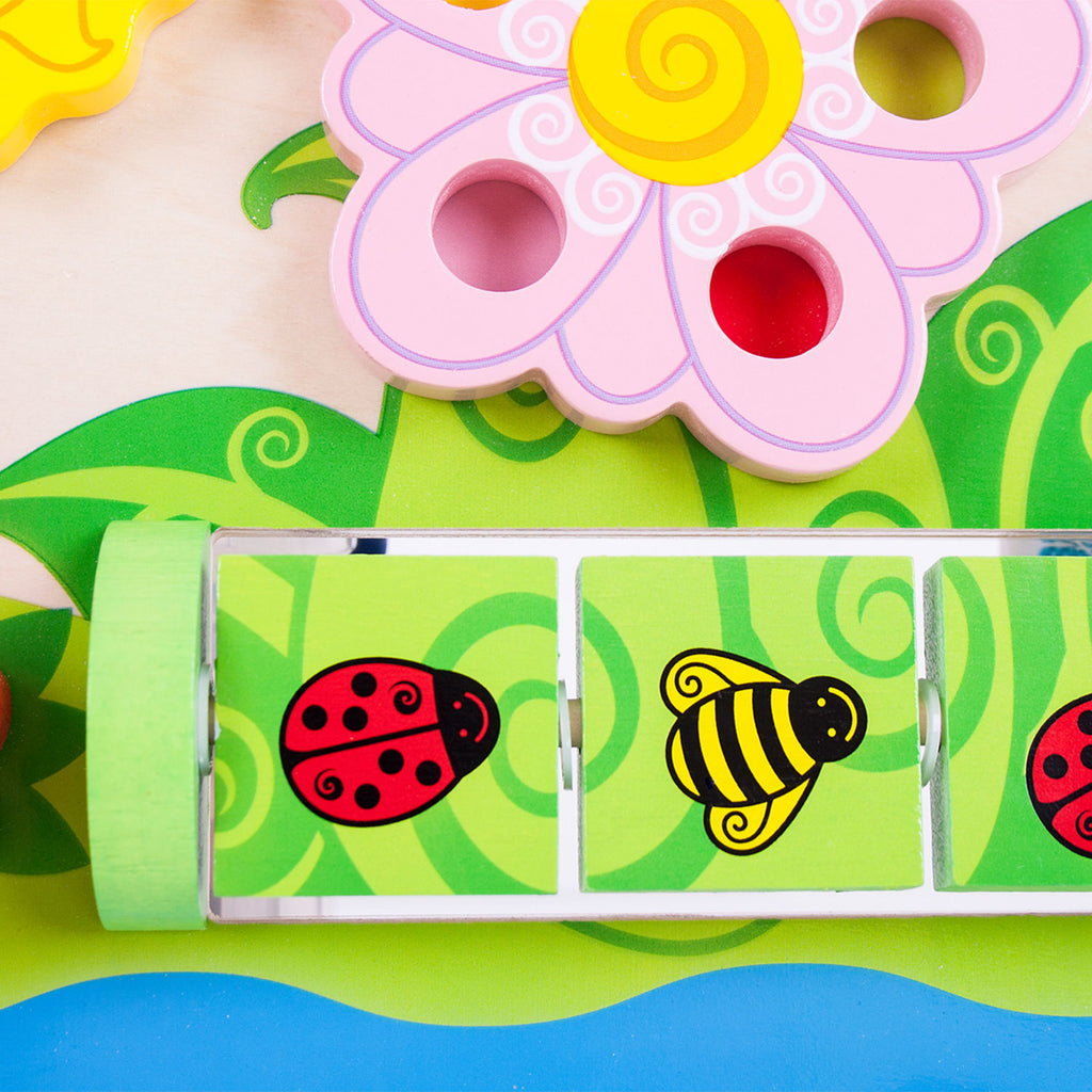 Bigjigs houten activiteitenbord bloem