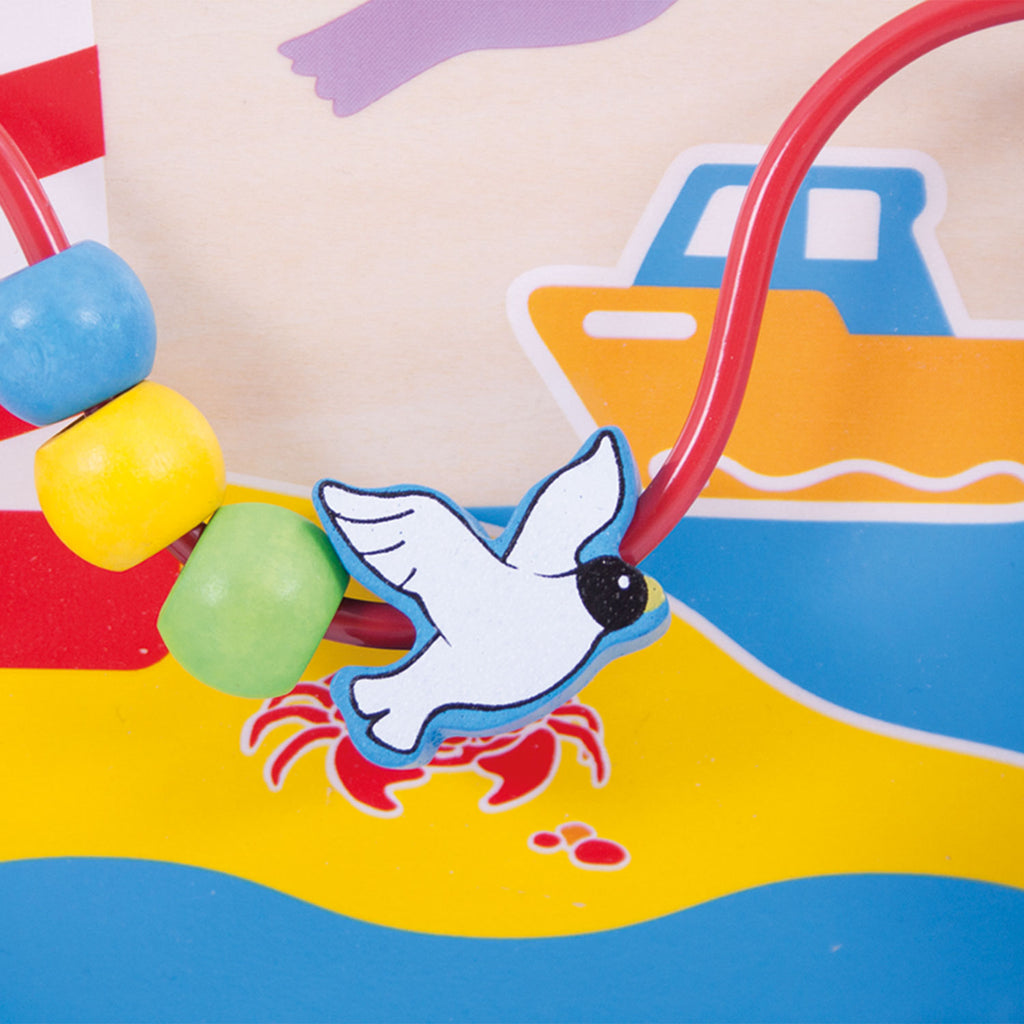 bigjigs houten activiteitenbord zee