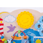 bigjigs houten activiteitenbord zee