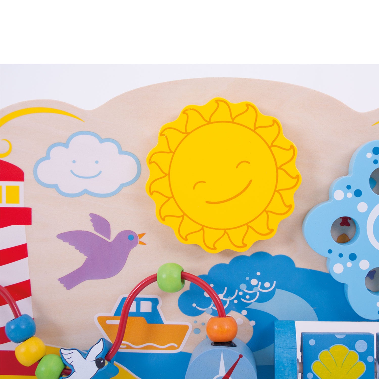 bigjigs houten activiteitenbord zee