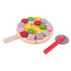 Bigjigs houten pizza met beleg