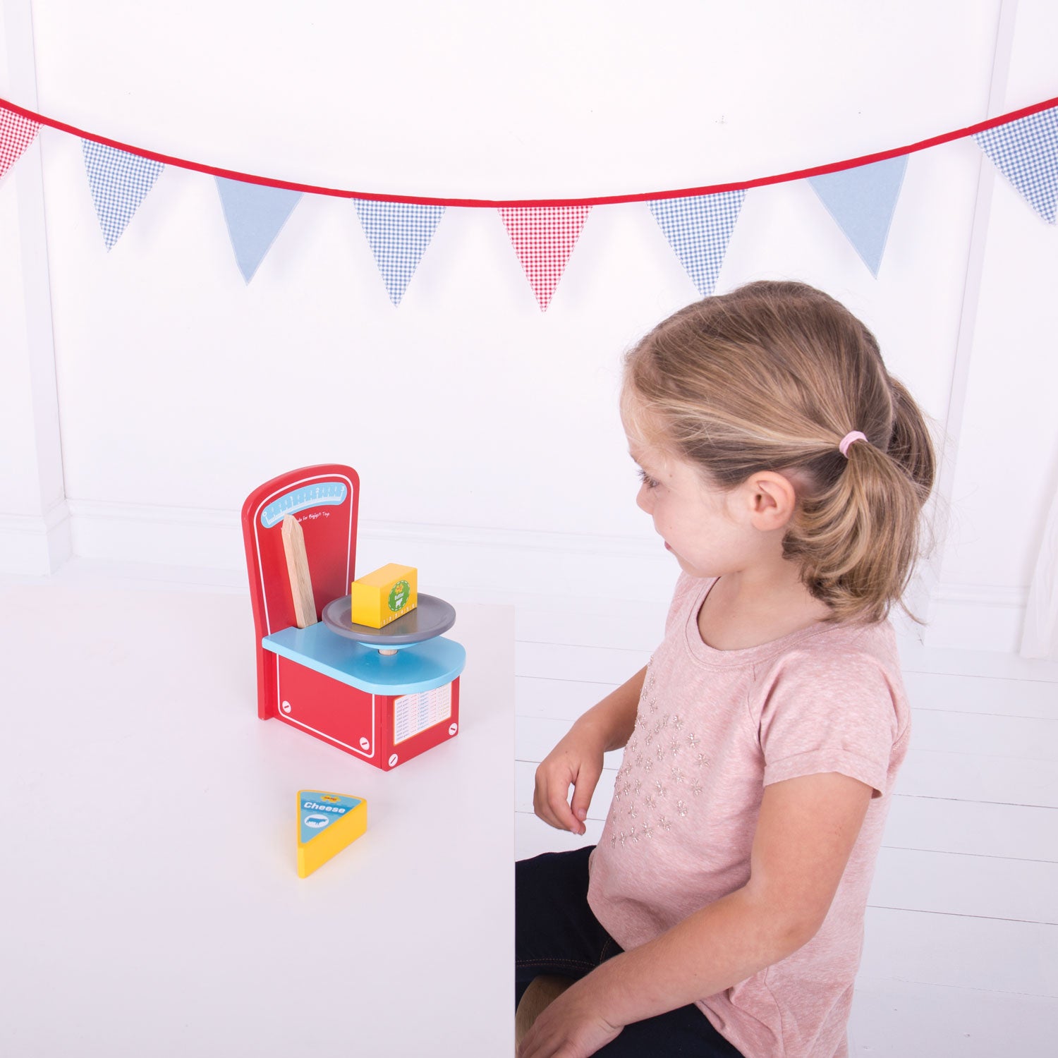 Bigjigs houten weegschaal
