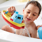 Green toys sleepboot - blauw geel