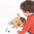 Bigjigs houten leerspel tellen, 55dlg.