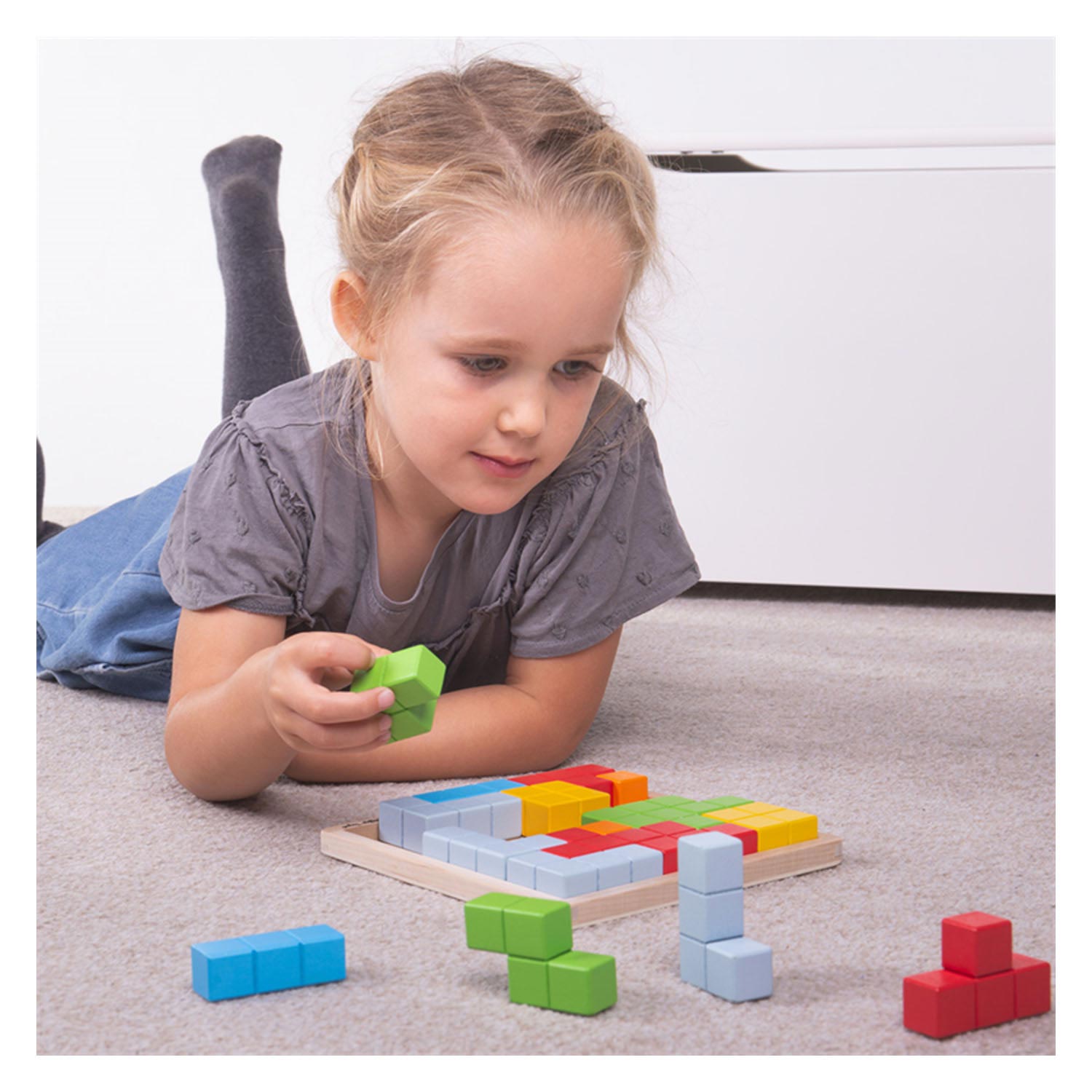 Bigjigs houten blokpuzzel patronen