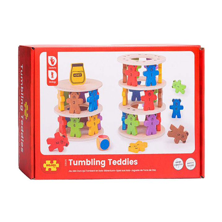 Bigjigs houten stapelspel teddyberen.