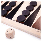Bigjigs backgammon houten bordspel