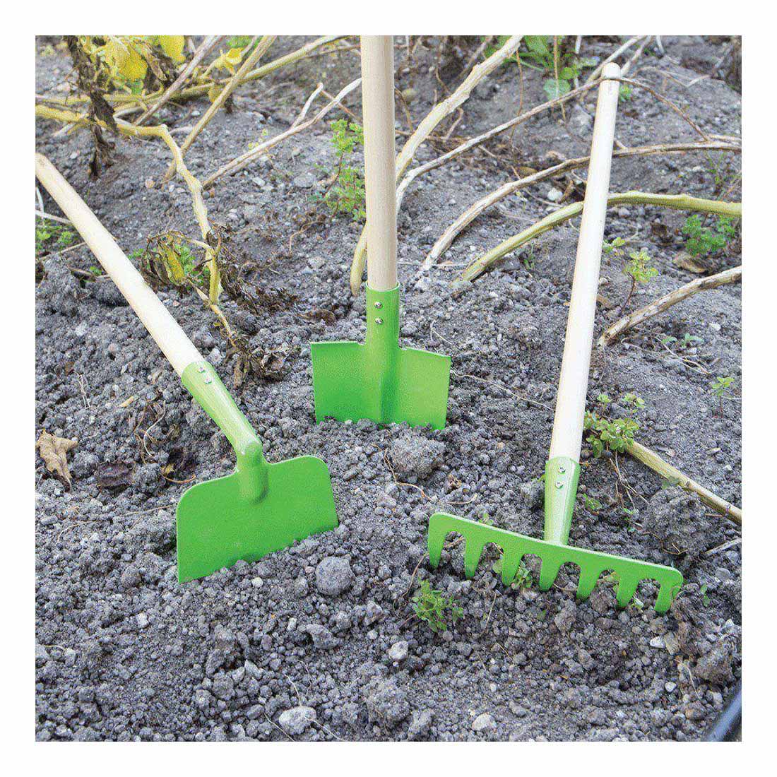 Bigjigs tuinhark met lange steel