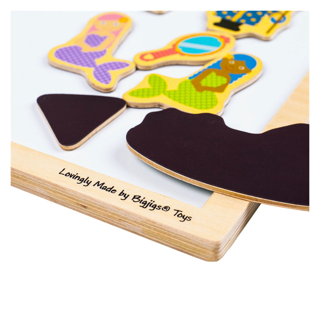 Bigjigs magnetisch bord met houten rand