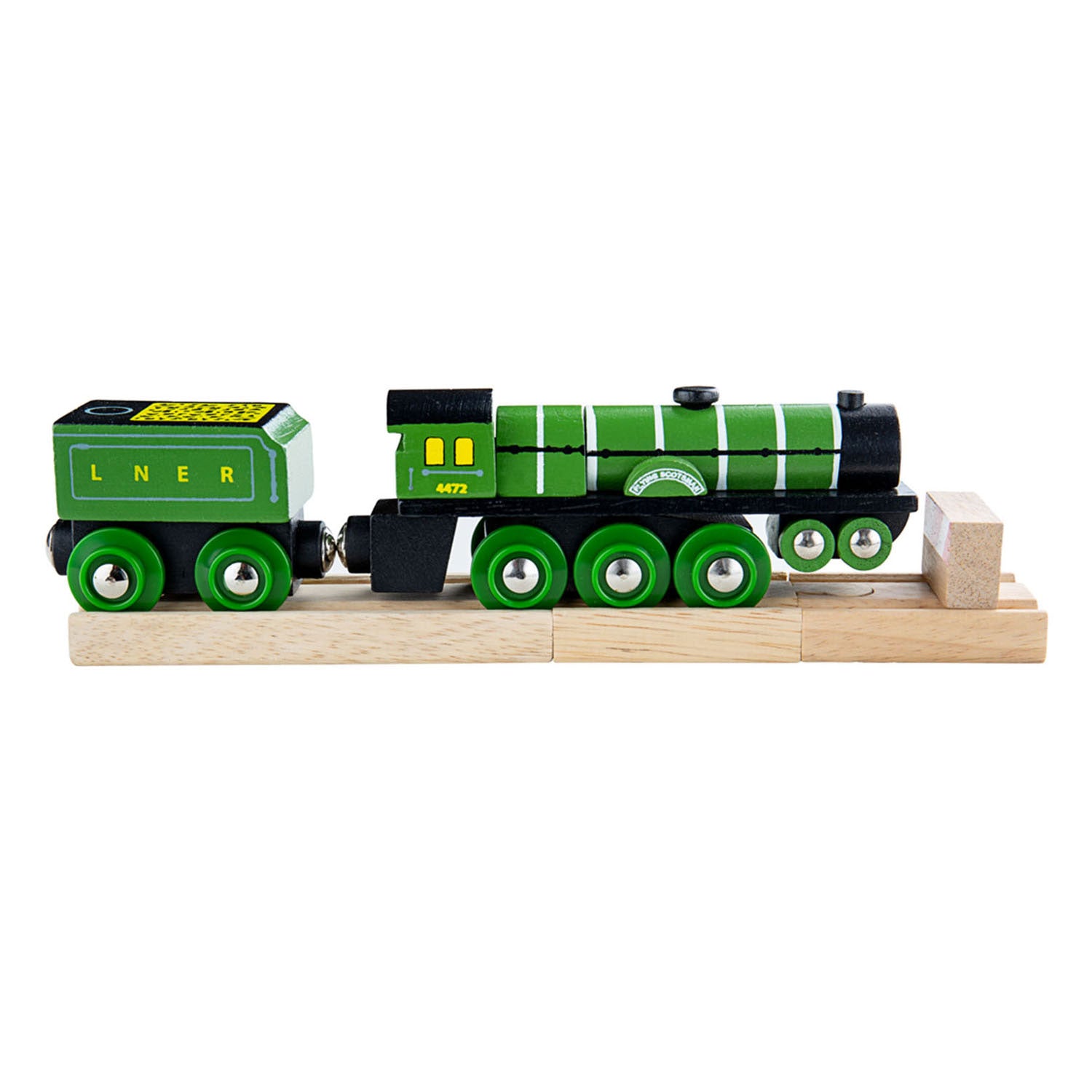 Bigjigs houten trein flying scotsmann