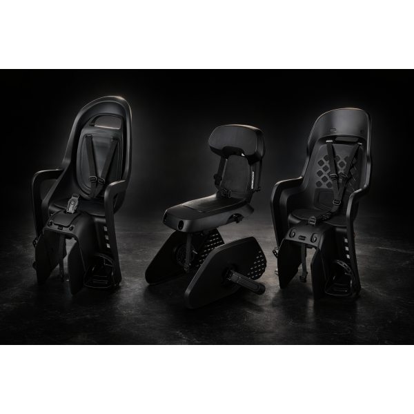 Polisport Plasticos S.A. Polisport achterzitje groovy black serie cfs drager zwart