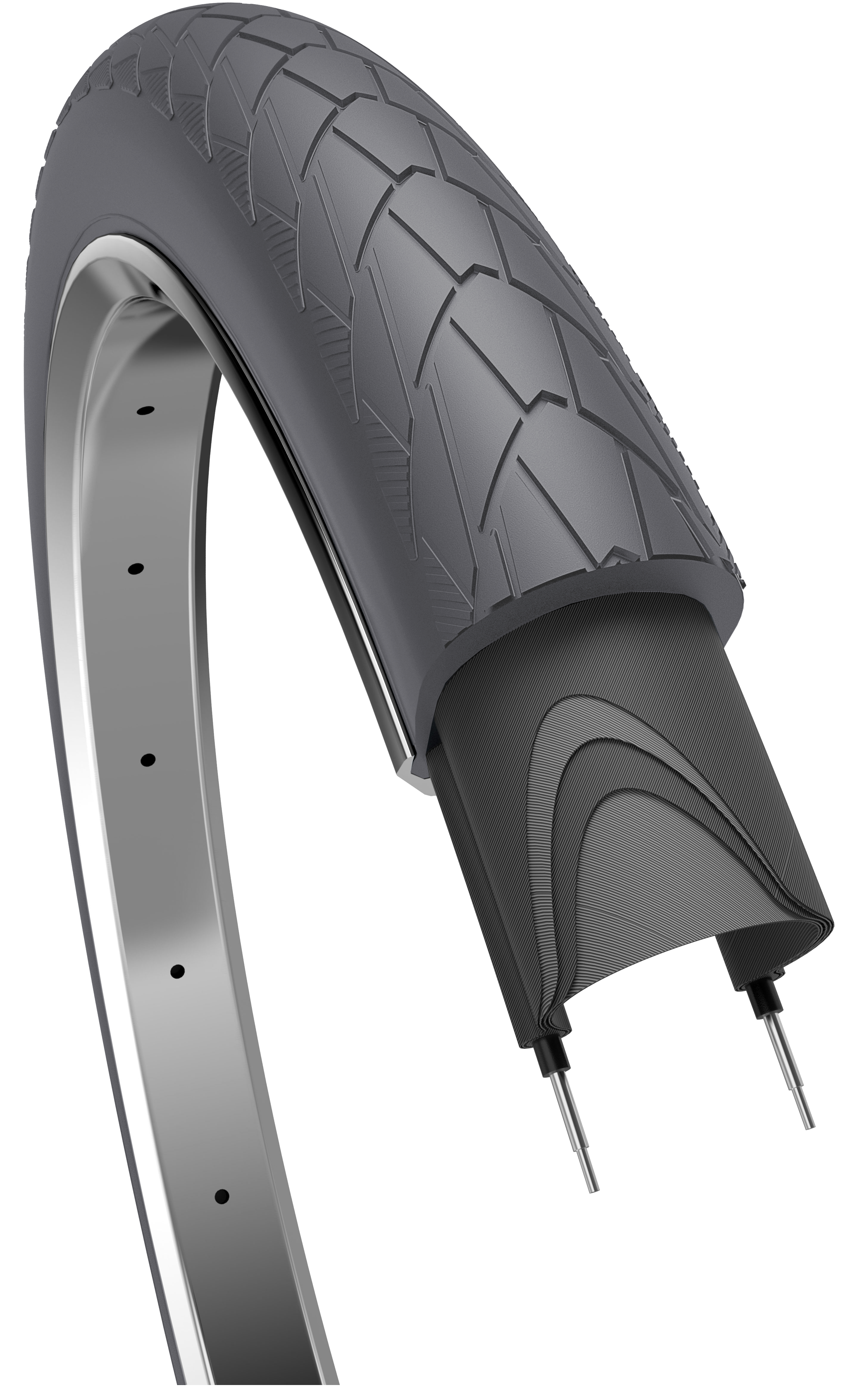 Edge buitenband mambo 28 x 2.00 50-622 mm - grijs met reflectie