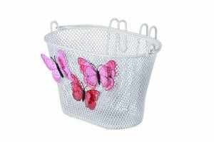Basil Jasmin Butterfly - kinderfietsmand -  voorop of achterop - wit
