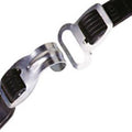 Bibia snelbinder met haak oog 50 cm - zwart