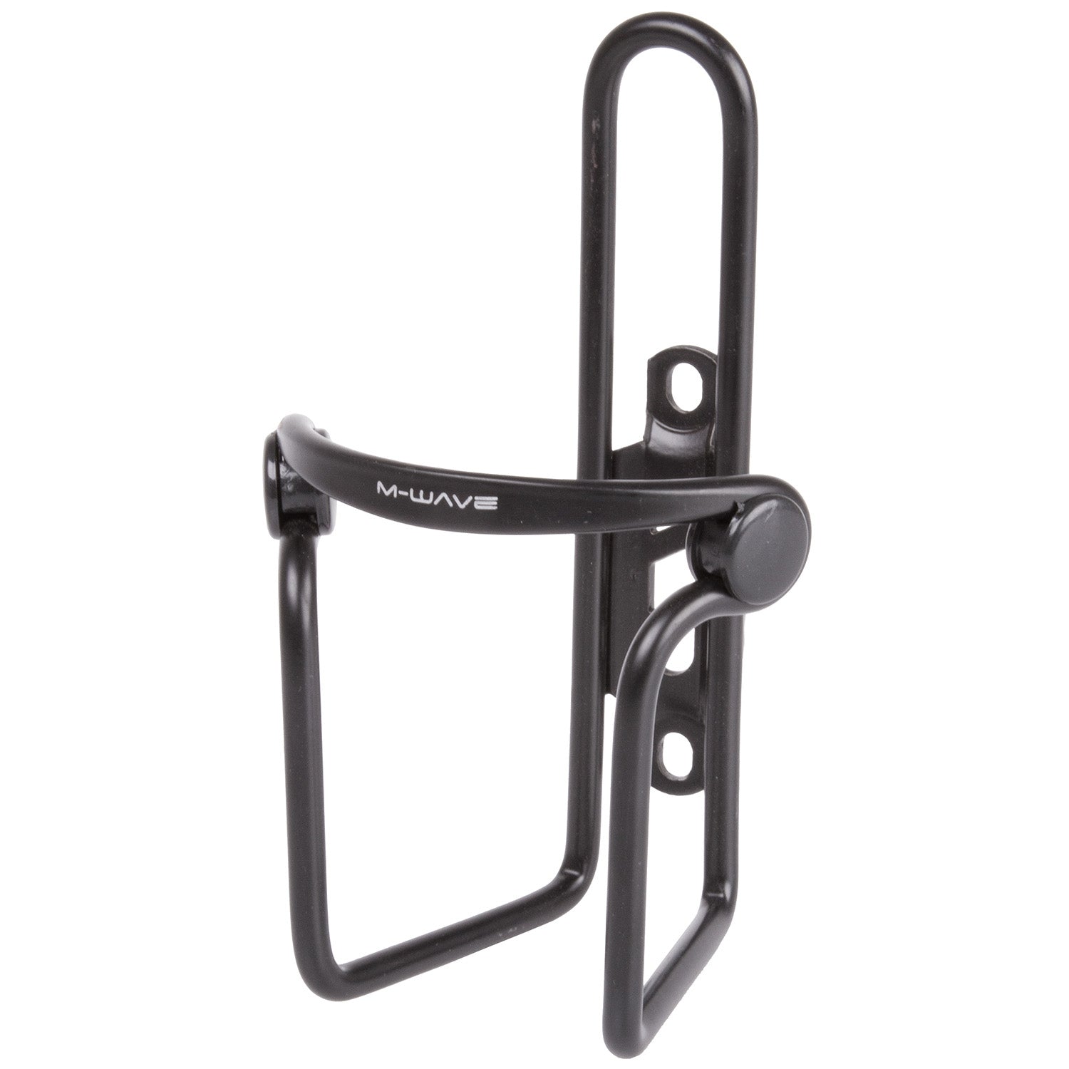 M-wave bidonhouder aluminium met pvc klemmen - zwart