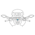 Lampa Opti Tube stuurbuisbevestiging voor motorfietsen ø13,5-14,7 mm
