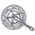 Mighty crankstel race 3 x 8 speed 30 42 52t aluminium - zilver