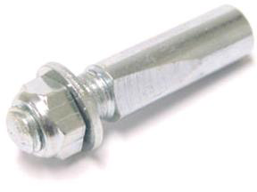 Algi crankspie ø9mm - zilver