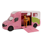 Kids globe die-cast paardentruck licht en geluid 1:32