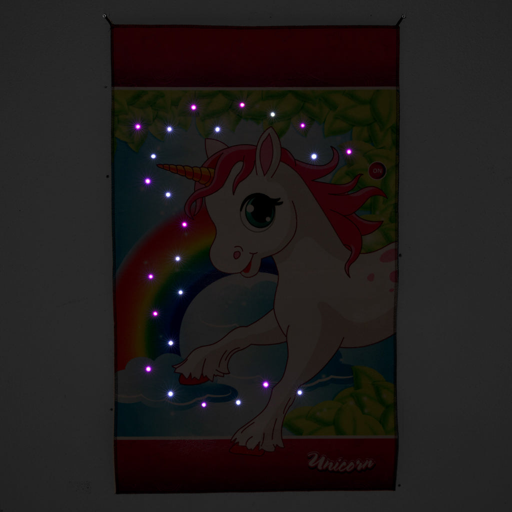 Unicorn kleed met led lichtjes 72x120cm