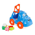 Mini club vormenstoof auto 25,5x17x15,5cm blauw