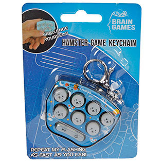 Brain games hamster game sleutelhanger licht+geluid