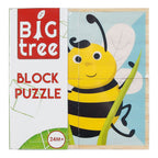 Toys amsterdam houten blokpuzzel dieren fsc, 4st.