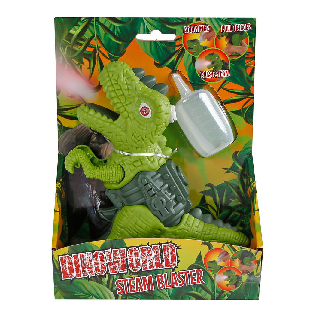 Dinoworld dinosaurus met stoom licht + geluid 17cm