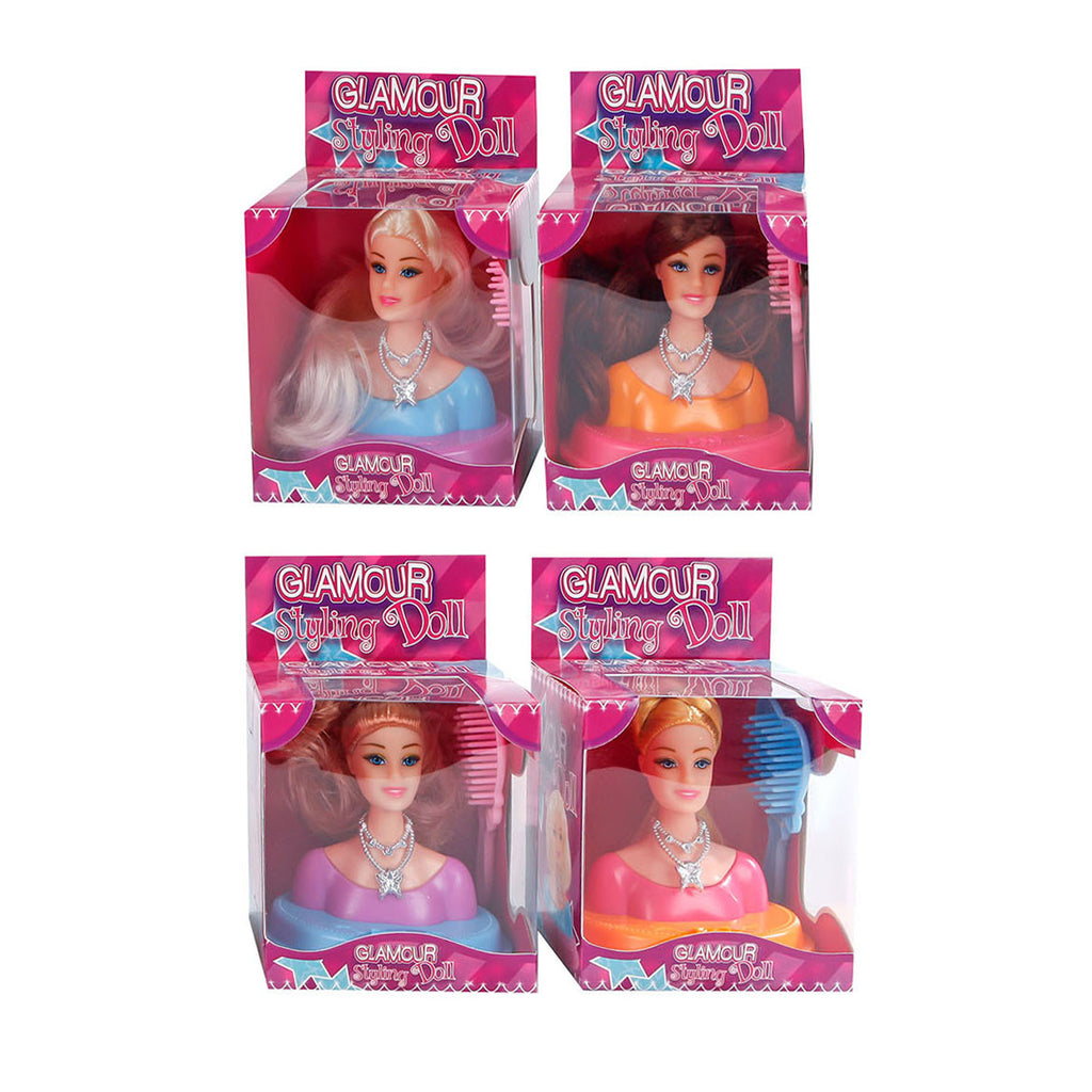 Styling hoofd 9cm met accessoiries