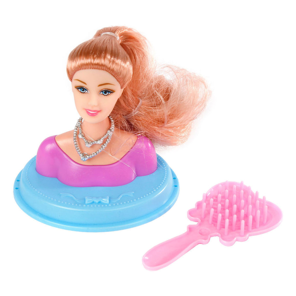 Styling hoofd 9cm met accessoiries
