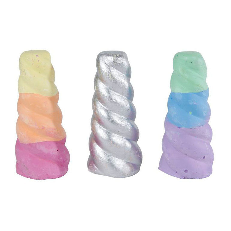 Sun fun stoepkrijt unicorn hoorn 8cm