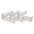 Kids globe horses houten hekken 6 stuks wit
