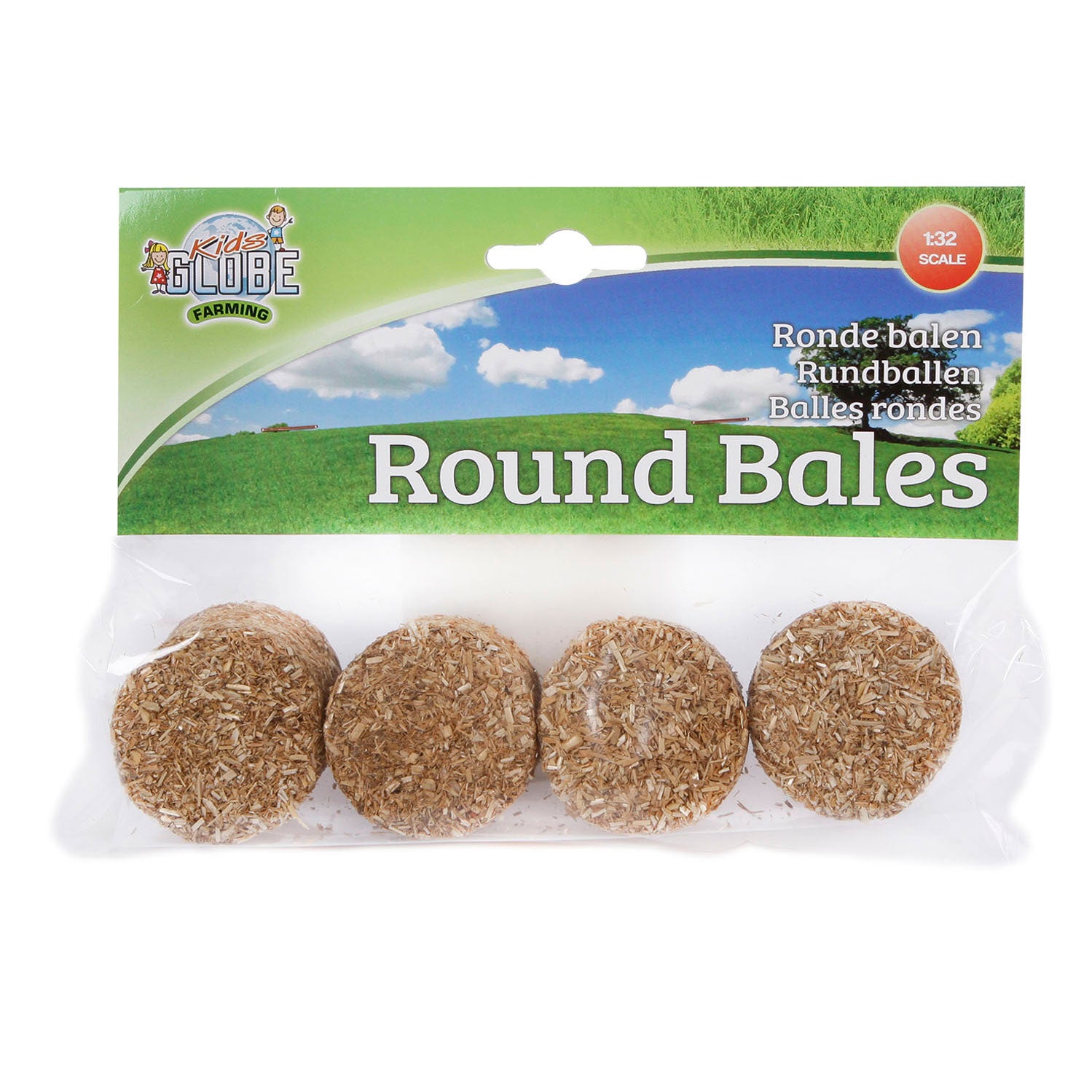 Kids globe ronde balen 4stuks 1:32