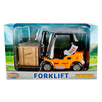 2-play die-cast vorkheftruck met licht en geluid, 14cm